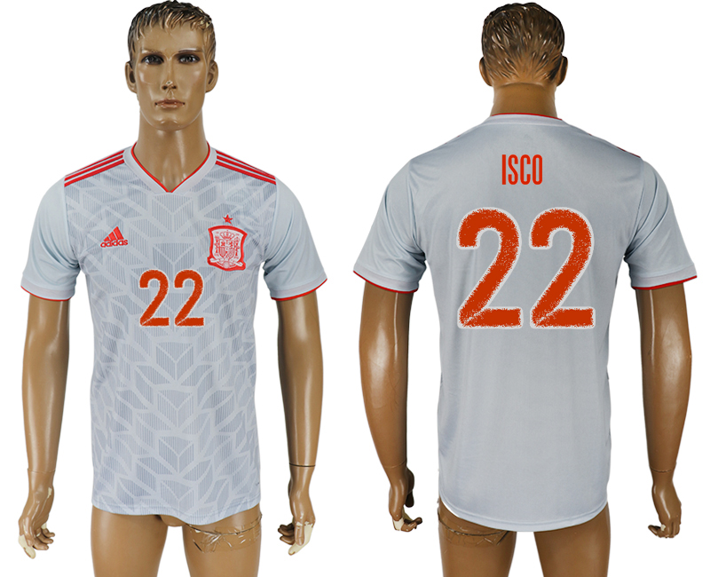 2018 world cup Maillot de foot Spain #22 ISCO